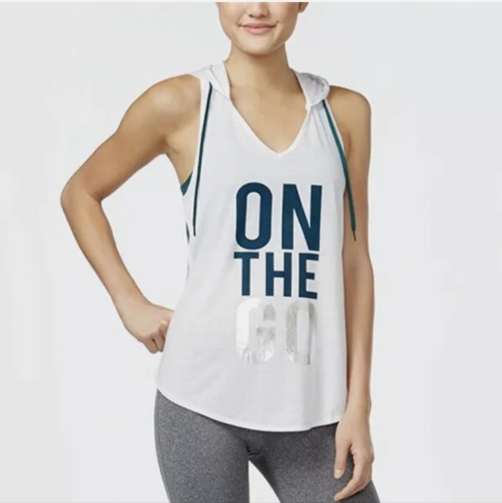 NWT- Energie hooded sleeveless shirt size x-small